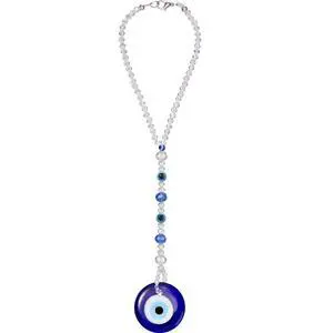 Evil Eye Car Hanging Ornament Evil Blue Eye Charms for Rear View Mirror Beaded Decor Car Accessories Pendent for Window Door Frame Balcony (Classic Style,Blue) Evil Eye Car Hanging Ornament Evil Blue Eye Charms for Rear View Mirror Beaded Decor Car Accessories Pendent for Window Door Frame Balcony (Classic Style,Blue)