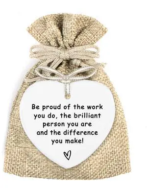 Be Proud of The Work You Do Heart Ornament, Sentimental Ceramic Friendship Hanging Plaque Gift for Best Coworker Friends Sister, Long Distance Support Gift, Home Wall Door Car Hanging Decor Be Proud of The Work You Do Heart Ornament, Sentimental Ceramic Friendship Hanging Plaque Gift for Best Coworker Friends Sister, Long Distance Support Gift, Home Wall Door Car Hanging Decor