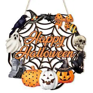Halloween Decoration Wooden Ghost Door Halloween Wreath for Front Door Sign Wall Signs Decor, Pumpkin Black Cat Wreaths Sign Hanging for Home Wall Decor Outdoor Indoor Farmhouse Party Supply Halloween Decoration Wooden Ghost Door Halloween Wreath for Front Door Sign Wall Signs Decor, Pumpkin Black Cat Wreaths Sign Hanging for Home Wall Decor Outdoor Indoor Farmhouse Party Supply