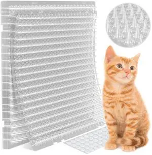 12 Pack Scat Mat for Cats - 16 x 13 Inch Cat Spike Mat with 1 Inch Spike is A Perfect Pet Training Mat Device for Cat Repellent Indoor & Outdoor to Deter Cats & Other Animals for All Seasons 12 Pack Scat Mat for Cats - 16 x 13 Inch Cat Spike Mat with 1 Inch Spike is A Perfect Pet Training Mat Device for Cat Repellent Indoor & Outdoor to Deter Cats & Other Animals for All Seasons