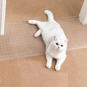 Carpet Protector for Pets - Cat Scratch Guard Mat, Anti Scratch Under Door Guard, Easy to Cut Plastic, 3.6FT Carpet Protector for Pets - Cat Scratch Guard Mat, Anti Scratch Under Door Guard, Easy to Cut Plastic, 3.6FT