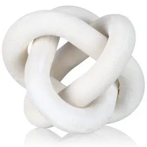 3 Link Wood Knot Decor Rustic Home Décor Accents Hand Carved Coffee Table Decoration, Boho Chain Link Decoration, Modern Shelf, Rustic Objects for Home Living Room Bedroom(White) 3 Link Wood Knot Decor Rustic Home Décor Accents Hand Carved Coffee Table Decoration, Boho Chain Link Decoration, Modern Shelf, Rustic Objects for Home Living Room Bedroom(White)