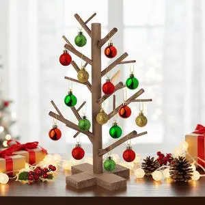 12 Inch Christmas Ornament Display Tree Centerpieces for Tables Ornament Tree Stand Holder Tabletop Artificial Tree for Wedding Anniversary Birthday Farmhouse Party Home DecorRetro Brown 12 Inch Christmas Ornament Display Tree Centerpieces for Tables Ornament Tree Stand Holder Tabletop Artificial Tree for Wedding Anniversary Birthday Farmhouse Party Home DecorRetro Brown