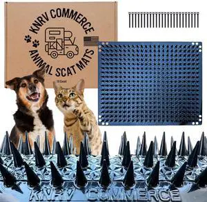 Scat Mats for Dogs & Cats - 10 Pack | Pet Repellent Mats | Keep Dogs Off Couch & Furniture | Keep Off Countertops | Scat Mat for Cats | Deterrent for Pets Scat Mats for Dogs & Cats - 10 Pack | Pet Repellent Mats | Keep Dogs Off Couch & Furniture | Keep Off Countertops | Scat Mat for Cats | Deterrent for Pets