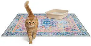 Cat Litter Mat 2 Pack - Large 36x48 Machine Washable Easy Clean Non-Slip Waterproof Trapping Mats for Cats - (Marmalade Sunshine) Cat Litter Mat 2 Pack - Large 36x48 Machine Washable Easy Clean Non-Slip Waterproof Trapping Mats for Cats - (Marmalade Sunshine)