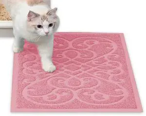 Cat Litter Box Mat, Thick Kitty Litter Trapping Mat, Durable,Waterproof &Washable with Non-Slip Backing, Soft on Kitty Paws and Easy to Clean, BPA Free Cat Litter Box Mat, Thick Kitty Litter Trapping Mat, Durable,Waterproof &Washable with Non-Slip Backing, Soft on Kitty Paws and Easy to Clean, BPA Free