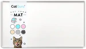 Cat Food Mat, Small & Large Pet Feeding Mat, 100% Waterproof Cat Placemat for Food and Water, Silicone Mats for Cats Bowls, Non-Slip Mat for Pet Bowl or Fountain (Small, Marshmallow) Cat Food Mat, Small & Large Pet Feeding Mat, 100% Waterproof Cat Placemat for Food and Water, Silicone Mats for Cats Bowls, Non-Slip Mat for Pet Bowl or Fountain (Small, Marshmallow)