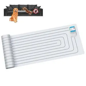 Scat Pet Shock Mat Indoor, Safe Shock Training Pads for Dogs and Cats, Electric Repellent Mat Keeps Pets Off Couch, Sofa, Counter Top, 3 Training Modes, 60"x12" Rectangular, Battery Operated Scat Pet Shock Mat Indoor, Safe Shock Training Pads for Dogs and Cats, Electric Repellent Mat Keeps Pets Off Couch, Sofa, Counter Top, 3 Training Modes, 60"x12" Rectangular, Battery Operated