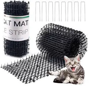 16.4FT Scat Mat for Cats with 8 Garden Staples, Cat Scat Mat with Spikes Outdoor Plant & Furniture Protector(2PCS, 8.2FT Each) 16.4FT Scat Mat for Cats with 8 Garden Staples, Cat Scat Mat with Spikes Outdoor Plant & Furniture Protector(2PCS, 8.2FT Each)