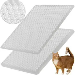 12 Pack Cat Repellent Outdoor/Indoor Scat Mat for Cats&Dogs, Keep Away Pest Plastic Mats with Spikes,16 x 13 Inches 12 Pack Cat Repellent Outdoor/Indoor Scat Mat for Cats&Dogs, Keep Away Pest Plastic Mats with Spikes,16 x 13 Inches