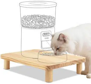 Cat Food Stand, Elevated Cat Feeder Stand for Automatic Feeder & Bowls Cat Food Stand, Elevated Cat Feeder Stand for Automatic Feeder & Bowls