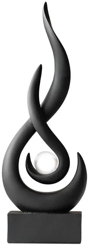 Modern Abstract Art Table Decoration,Resin Flame Statue Modern Centerpiece Ornaments for Living Room Great Gift Idea Home Decor,Collectibles (Black) Modern Abstract Art Table Decoration,Resin Flame Statue Modern Centerpiece Ornaments for Living Room Great Gift Idea Home Decor,Collectibles (Black)