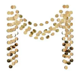 6 Pcs Glitter Champagne Gold Paper Circle Dots Garland (52 Feet) Party Hanging Bunting Birthday Party Decorations Engagement Party Bridal Shower Wedding Baby Shower Christmas Supplies Photo Backdrop 6 Pcs Glitter Champagne Gold Paper Circle Dots Garland (52 Feet) Party Hanging Bunting Birthday Party Decorations Engagement Party Bridal Shower Wedding Baby Shower Christmas Supplies Photo Backdrop