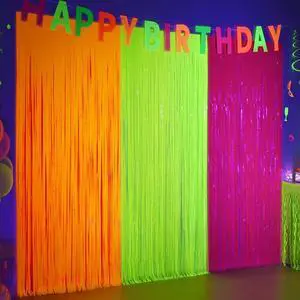 Glow in The Dark Party Supplies, 3 Pack Neon Party Decorations Glow in The Dark Party Supplies, 3 Pack Neon Party Decorations