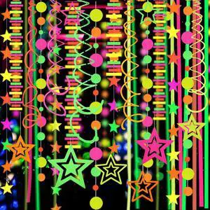 540feet Paper UV Neon Garland Neon Streamers Glow in The Dark Neon Party Supplies and Decorations Glow in The Dark Streamers Blacklight Reactive Fluorescent Black Light Party Kit for Birthday Wedding 540feet Paper UV Neon Garland Neon Streamers Glow in The Dark Neon Party Supplies and Decorations Glow in The Dark Streamers Blacklight Reactive Fluorescent Black Light Party Kit for Birthday Wedding
