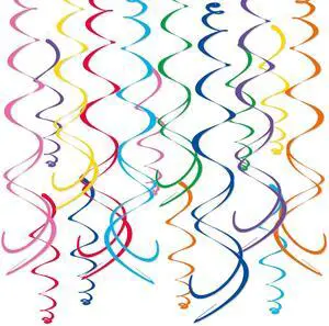 48Piece Multi-Color Paper Swirl Decorations Hanging Party Swirls for Birthday, Baby Shower, Wedding & Celebration Decor 48Piece Multi-Color Paper Swirl Decorations Hanging Party Swirls for Birthday, Baby Shower, Wedding & Celebration Decor