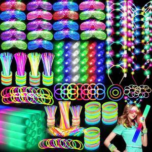 282 PCS Glow in the Dark Party Supplies, 18 Foam Sticks, 18 LED Glasses, 200 Glow Sticks, 30 Finger Lights, 8 Bunny Ear Headband and 8 LED Cat Ear Headband for Wedding,Birthday,Concert,New Year 282 PCS Glow in the Dark Party Supplies, 18 Foam Sticks, 18 LED Glasses, 200 Glow Sticks, 30 Finger Lights, 8 Bunny Ear Headband and 8 LED Cat Ear Headband for Wedding,Birthday,Concert,New Year
