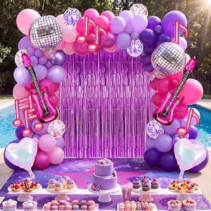 63 Pcs Music Dance Party Decorations Set for Kpop Party Decorations,Purple Pink Music Note Balloons Purple TableclothTinsel Streamers Foil Fringe for Disco Birthday Concert Dance Decor 63 Pcs Music Dance Party Decorations Set for Kpop Party Decorations,Purple Pink Music Note Balloons Purple TableclothTinsel Streamers Foil Fringe for Disco Birthday Concert Dance Decor