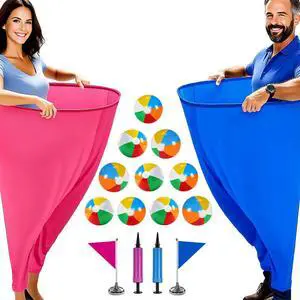 Granny Pants Yard Game for Adults (40 in * 31.5 in),2Pcs Granny Pants Outdoor Games with 10 Bouncy Balls,2 Pumps & Flags, Granny Pants Game for Family Carnival Party Reunion Gathering(Large) Granny Pants Yard Game for Adults (40 in * 31.5 in),2Pcs Granny Pants Outdoor Games with 10 Bouncy Balls,2 Pumps & Flags, Granny Pants Game for Family Carnival Party Reunion Gathering(Large)