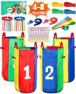 Outdoor Carnival Games, Potato Sack Bags for Kids Adults, Egg Spoon Relay Race, 3 Legged Race Bands, Catch Tail Games, Birthday Party, Field Day Family Day Yard Lawn Easter Fall Festival Games Outdoor Carnival Games, Potato Sack Bags for Kids Adults, Egg Spoon Relay Race, 3 Legged Race Bands, Catch Tail Games, Birthday Party, Field Day Family Day Yard Lawn Easter Fall Festival Games