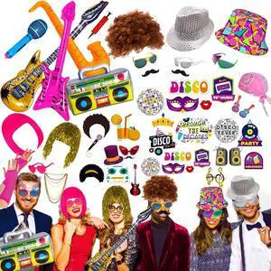 50 Pcs Rock Party Photo Booth Props Set for Adults, Funny Rock Star Party Sunglasses, Hats, Wigs, Inflatable, Photo Booth Props Kits for Graduation, Wedding, Birthday, Bachelorette and All Occasions 50 Pcs Rock Party Photo Booth Props Set for Adults, Funny Rock Star Party Sunglasses, Hats, Wigs, Inflatable, Photo Booth Props Kits for Graduation, Wedding, Birthday, Bachelorette and All Occasions