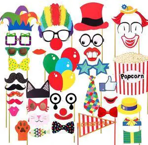 36 Pcs Photo Booth Props Carnival Circus Party Birthday Halloween Party Supply Prop Favor Graduation Kit Selfie Dressdecor 36 Pcs Photo Booth Props Carnival Circus Party Birthday Halloween Party Supply Prop Favor Graduation Kit Selfie Dressdecor