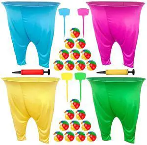 Granny Pants Yard Game Set, 4 PCS Granny Pants Family Party Outdoor Games with 4 Pants 20 Bouncy Balls 4 Stakes 1 Storage Bag for Large Group, Birthday Party Gift, Carnival Party Reunion Gathering Granny Pants Yard Game Set, 4 PCS Granny Pants Family Party Outdoor Games with 4 Pants 20 Bouncy Balls 4 Stakes 1 Storage Bag for Large Group, Birthday Party Gift, Carnival Party Reunion Gathering