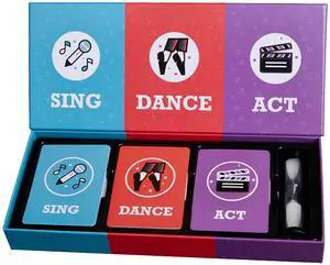 Sing, Dance, Act | The Performance Party Game | 3+ Players | School Games | Family Games | Stocking Stuffers | Birthday Gift | Sing, Dance, Act | The Performance Party Game | 3+ Players | School Games | Family Games | Stocking Stuffers | Birthday Gift |