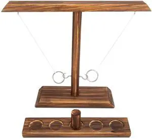 Ring Toss Games for Adults, Yard Games, Patio Decor, Outdoor Indoor Games, Wooden Hook and Ring Game for Bars, Home, Party, Christmas Games, White Elephant Gifts, 15.7" X 13" Large Size Ring Toss Games for Adults, Yard Games, Patio Decor, Outdoor Indoor Games, Wooden Hook and Ring Game for Bars, Home, Party, Christmas Games, White Elephant Gifts, 15.7" X 13" Large Size