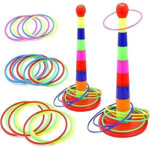 2 Color Columns + 48 Circles, Colorful Happy Circle Game,Children's Play Park, Christmas Party Birthday Party Gift. Suitable for Indoor Holiday Games Family Christmas Party Games 2 Color Columns + 48 Circles, Colorful Happy Circle Game,Children's Play Park, Christmas Party Birthday Party Gift. Suitable for Indoor Holiday Games Family Christmas Party Games