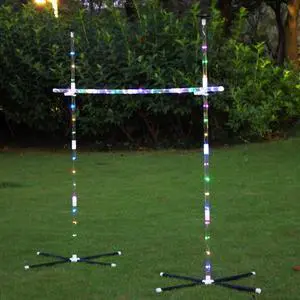Outdoor Yard Games for Adults and Family, 2 in 1 Limbo Game Flying Disc Games Set with Light, Sutiable for Backyards, Beach, Lawn, Party Outdoor Yard Games for Adults and Family, 2 in 1 Limbo Game Flying Disc Games Set with Light, Sutiable for Backyards, Beach, Lawn, Party