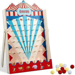 Disk Drop Game with 8 Disks Halloween Carnival Circus Theme Christmas Party Fun Wood Family Board Game for Birthday Party Decorations Supplies Activities(15.7 x 10 Inch) Disk Drop Game with 8 Disks Halloween Carnival Circus Theme Christmas Party Fun Wood Family Board Game for Birthday Party Decorations Supplies Activities(15.7 x 10 Inch)