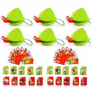 Frog Tongue Game Set - Multiplayer Party Game With Blow Tongue Mask and Blowing Air (6-Pack Masks) Frog Tongue Game Set - Multiplayer Party Game With Blow Tongue Mask and Blowing Air (6-Pack Masks)
