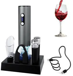 Electric Wine Bottle Opener, Portable Automatic Wine Opener Set Electric Wine Bottle Opener, Portable Automatic Wine Opener Set