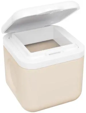 Magnetic Silicone Storage Container, Fridge-Mountable, Cream Magnetic Silicone Storage Container, Fridge-Mountable, Cream