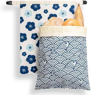 Beeswax Bread Bags for Sourdough, Reusable Bread Bags for Homemade Bread, 2 Pack Natural Cotton Beeswax Storage, Natural Cotton Beeswax Bags, Large Capacity Beeswax Bread Bags for Sourdough, Reusable Bread Bags for Homemade Bread, 2 Pack Natural Cotton Beeswax Storage, Natural Cotton Beeswax Bags, Large Capacity
