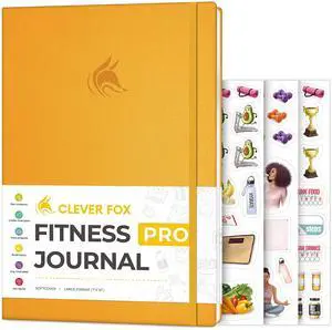 Fitness Journal PRO Daily Workout Planner with Meal Planner & Habit Tracker Gym Exercise Log Book for Women & Men Fitness Planner Notebook Lasts 6 Months, 7x10 - Amber Yellow Fitness Journal PRO Daily Workout Planner with Meal Planner & Habit Tracker Gym Exercise Log Book for Women & Men Fitness Planner Notebook Lasts 6 Months, 7x10 - Amber Yellow