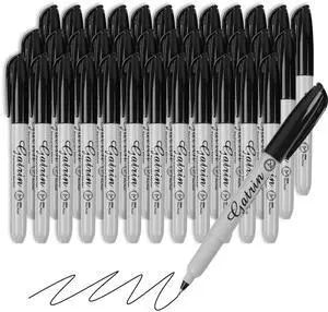 Ultra Fine Point Black Permanent Markers, 36 Pack Ultra Fine Point Black Permanent Marker set, Works on paper, Plastic, Stone, Glass, Metal Ultra Fine Point Black Permanent Markers, 36 Pack Ultra Fine Point Black Permanent Marker set, Works on paper, Plastic, Stone, Glass, Metal