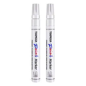White Paint Pens Permanent Paint Markers - 2 Pack Oil Based Marking Pens, Medium Point, Quick Drying and Waterproof Pens for Rock Painting Car Tyre Metal, Plastic, Canvas, Wood, Glass White Paint Pens Permanent Paint Markers - 2 Pack Oil Based Marking Pens, Medium Point, Quick Drying and Waterproof Pens for Rock Painting Car Tyre Metal, Plastic, Canvas, Wood, Glass