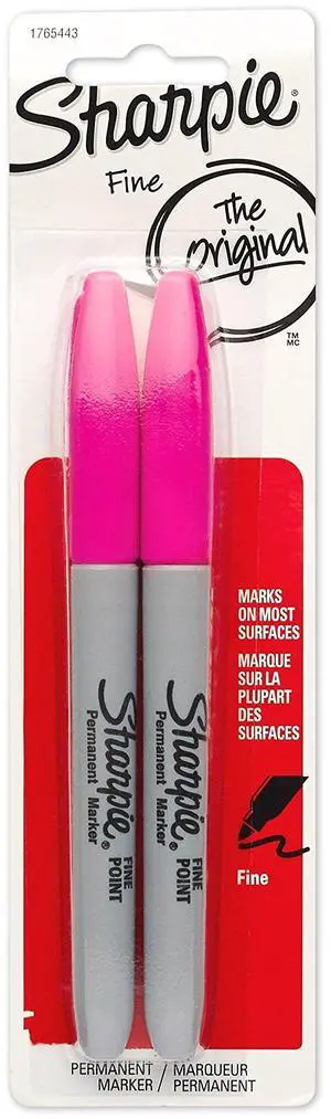 Permanent Markers, Fine Point, Magenta, 2-Pack (1765443) Permanent Markers, Fine Point, Magenta, 2-Pack (1765443)