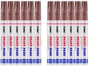 Brown Paint Markers, 12 Pack Oil-Based Waterproof Quick Dry Permanent Paint Pen Set for Rocks Painting, Wood, Fabric, Plastic, Canvas, Glass, Mugs, Metal, Tire, Stone, DIY Craft Brown Paint Markers, 12 Pack Oil-Based Waterproof Quick Dry Permanent Paint Pen Set for Rocks Painting, Wood, Fabric, Plastic, Canvas, Glass, Mugs, Metal, Tire, Stone, DIY Craft