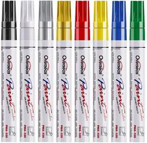 Paint Marker Pens - 8 Colors Oil Based Permanent Markers, Waterproof, Quick Dry, Medium Tip, Assorted Color Paint Pen for Metal, Wood, Fabric, Plastic, Rock Painting, Canvas, Glass, Art Craft Paint Marker Pens - 8 Colors Oil Based Permanent Markers, Waterproof, Quick Dry, Medium Tip, Assorted Color Paint Pen for Metal, Wood, Fabric, Plastic, Rock Painting, Canvas, Glass, Art Craft