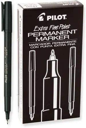 Extra Fine Point Permanent Markers, Marker Pens, Black Ink, 12-Pack Extra Fine Point Permanent Markers, Marker Pens, Black Ink, 12-Pack