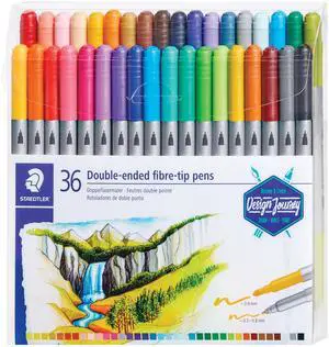 Double Ended Markers, Assorted Bullet Tips, Assorted Colors, 36/Pack Double Ended Markers, Assorted Bullet Tips, Assorted Colors, 36/Pack
