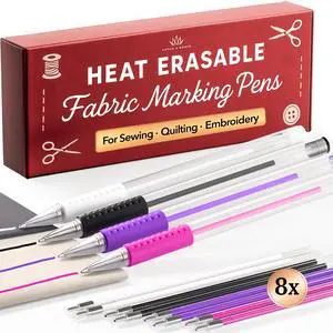 Air & Water Erasable Fabric Markers for Sewing Products - Sewing Supplies Quilting Supplies Sewing Accessories Sewing Gifts Quilting Gifts Embroidery Supplies, Tailors Chalk Alternative Air & Water Erasable Fabric Markers for Sewing Products - Sewing Supplies Quilting Supplies Sewing Accessories Sewing Gifts Quilting Gifts Embroidery Supplies, Tailors Chalk Alternative