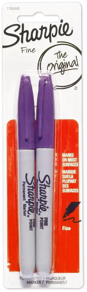 Permanent Markers, Fine Point, Purple, 2-Pack (1765445) Permanent Markers, Fine Point, Purple, 2-Pack (1765445)