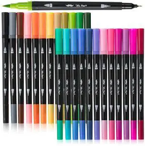 Dual Tip Brush Pens, 24 pcs, Assorted Color Dual Tip Brush Pens, 24 pcs, Assorted Color