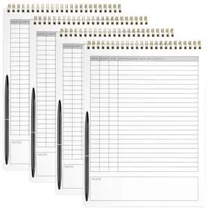4pc Daily Activity Log Book With Pen For Work Organization,Project Planner,Time Tracker, Medical Visit Inventory Workout Phone Log Book For Office,54 Page Planner Notebook A4 Sheet Shopping List Pad 4pc Daily Activity Log Book With Pen For Work Organization,Project Planner,Time Tracker, Medical Visit Inventory Workout Phone Log Book For Office,54 Page Planner Notebook A4 Sheet Shopping List Pad