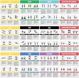 Full Body Workout Poster for Home Gym Exercise Chart for Glutes, Legs, Back & Abs Strength Training Guide with Squats, Lunges, Deadlifts, Core Exercises Bodyweight & Dumbbell Training Guide Full Body Workout Poster for Home Gym Exercise Chart for Glutes, Legs, Back & Abs Strength Training Guide with Squats, Lunges, Deadlifts, Core Exercises Bodyweight & Dumbbell Training Guide