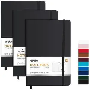 Lined Journal Notebooks,3 Pack,192 Pages,Medium 5.5 x 8.3 inch,College Ruled,A5 Hardcover Notebooks,Journaling Notebooks for Professional Office Work,Writing, School Lined Journal Notebooks,3 Pack,192 Pages,Medium 5.5 x 8.3 inch,College Ruled,A5 Hardcover Notebooks,Journaling Notebooks for Professional Office Work,Writing, School
